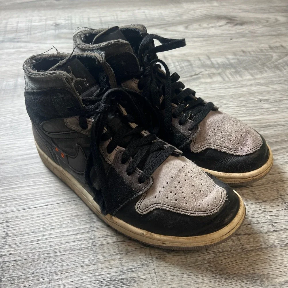 Jordan Air Jordan 1 High Zoom Comfort Mens 8 Black Grey DM9652-001 Sneakers